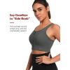imageYvette Front Closure Sports Bras for Women High Support Large Bust Supportive Sports Bra High Impact for RunningGrey