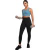 imageYvette Front Closure Sports Bras for Women High Support Large Bust Supportive Sports Bra High Impact for RunningLake Blue