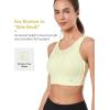 imageYvette High Impact Sports Bras for Women Large Bust Zip Front Closure Sports Bra High Support for Running WorkoutYellow