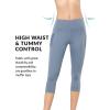 imageYvette Capri Leggings for Women with Pockets High Waisted Tummy Control Workout Yoga Pants Buttery Soft