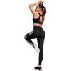 imageYvette High Impact Zip Front Sports Bras for Women Plus Size Racerback Sports Bra for Running Workout with Hollow DesignBlack