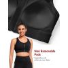 imageYvette High Impact Zip Front Sports Bras for Women Plus Size Racerback Sports Bra for Running Workout with Hollow DesignBlack