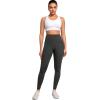 imageYvette High Impact Zip Front Sports Bras for Women Plus Size Racerback Sports Bra for Running Workout with Hollow DesignWhite