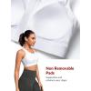 imageYvette High Impact Zip Front Sports Bras for Women Plus Size Racerback Sports Bra for Running Workout with Hollow DesignWhite