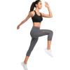 imageYvette Mesh Capris for Women with Side Pockets High Waisted Workout Gym Yoga Pants