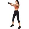 imageYvette Womens Capri Leggings with Pockets Black Size S
