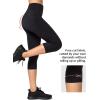imageYvette Womens Capri Leggings with Pockets Black Size S