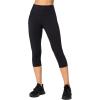 imageYvette Womens Capri Leggings with Pockets Black Size S