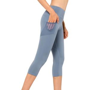 imageYvette Capri Leggings for Women with Pockets High Waisted Tummy Control Workout Yoga Pants Buttery Soft