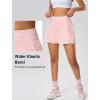 imageYvette Womens Skorts Tennis Skirt with Pockets High Waisted Athletic Golf Skorts for WorkoutPink