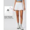 imageYvette Womens Skorts Tennis Skirt with Pockets High Waisted Athletic Golf Skorts for WorkoutWhite