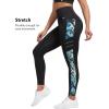 imageYvette Womens Workout Leggings with Pockets  High Waisted Tummy Control Running PantsNot See ThroughGym to StreetDark Green Printed