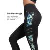 imageYvette Womens Workout Leggings with Pockets  High Waisted Tummy Control Running PantsNot See ThroughGym to StreetDark Green Printed