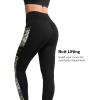 imageYvette Womens Workout Leggings with Pockets  High Waisted Tummy Control Running PantsNot See ThroughGym to StreetLeopard Printed