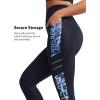 imageYvette Womens Workout Leggings with Pockets  High Waisted Tummy Control Running PantsNot See ThroughGym to StreetNavy Printed