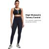 imageYvette Womens Workout Leggings with Pockets  High Waisted Tummy Control Running PantsNot See ThroughGym to StreetNavy Printed