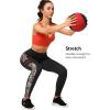 imageYvette Womens Workout Leggings with Pockets  High Waisted Tummy Control Running PantsNot See ThroughGym to StreetOrange Printed