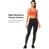 imageYvette Womens Workout Leggings with Pockets  High Waisted Tummy Control Running PantsNot See ThroughGym to StreetOrange Printed