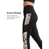 imageYvette Womens Workout Leggings with Pockets  High Waisted Tummy Control Running PantsNot See ThroughGym to StreetRed Printed