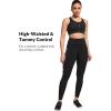 imageYvette Womens Workout Leggings with Pockets  High Waisted Tummy Control Running PantsNot See ThroughGym to StreetRed Printed