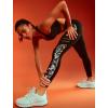 imageYvette Womens Workout Leggings with Pockets  High Waisted Tummy Control Running PantsNot See ThroughGym to StreetWhite Printed