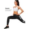 imageYvette Womens Workout Leggings with Pockets  High Waisted Tummy Control Running PantsNot See ThroughGym to StreetWhite Printed