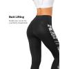 imageYvette Womens Workout Leggings with Pockets  High Waisted Tummy Control Running PantsNot See ThroughGym to StreetWhite Printed