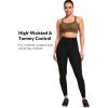 imageYvette Womens Workout Leggings with Pockets  High Waisted Tummy Control Running PantsNot See ThroughGym to StreetYellow Printed