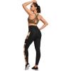 imageYvette Womens Workout Leggings with Pockets  High Waisted Tummy Control Running PantsNot See ThroughGym to StreetYellow Printed