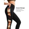 imageYvette Womens Workout Leggings with Pockets  High Waisted Tummy Control Running PantsNot See ThroughGym to StreetYellow Printed