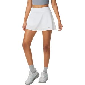 imageYvette Womens Skorts Tennis Skirt with Pockets High Waisted Athletic Golf Skorts for WorkoutWhite