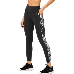 imageYvette Womens Workout Leggings with Pockets  High Waisted Tummy Control Running PantsNot See ThroughGym to StreetWhite Printed