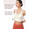 imageYvette Mesh Desin Sports Bras for Women Wide Sides Racerback V Neck Yoga Bras Tank TopBeige