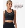 imageYvette Mesh Desin Sports Bras for Women Wide Sides Racerback V Neck Yoga Bras Tank TopBlack