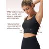 imageYvette Mesh Desin Sports Bras for Women Wide Sides Racerback V Neck Yoga Bras Tank TopBlack