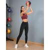 imageYvette Workout Leggings for Women with PocketsTummy Control High Waisted Butt Lifting Running Yoga Pants Mesh SideBlack