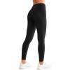 imageYvette Workout Leggings for Women with PocketsTummy Control High Waisted Butt Lifting Running Yoga Pants Mesh SideBlack