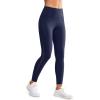imageYvette Workout Leggings for Women with PocketsTummy Control High Waisted Butt Lifting Running Yoga Pants Mesh SideBlue