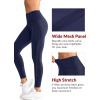 imageYvette Workout Leggings for Women with PocketsTummy Control High Waisted Butt Lifting Running Yoga Pants Mesh SideBlue