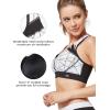 imageYvette Women Racerback Sports Bras for High Impact Workout Fitness Front Zip Closure Wirless Plus Size Fantacy Naked 3XLDF