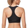 imageYvette Women Racerback Sports Bras for High Impact Workout Fitness Front Zip Closure Wirless Plus Size Fantacy Naked 3XLDF
