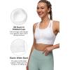 imageYvette Womens Sports Bras High Impact Front Zipper Sports Bra for Large Bust Full Support Racerback Workout RunningWhite