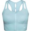 imageYvette Womens Sports Bras High Impact Front Zipper Sports Bra for Large Bust Full Support Racerback Workout RunningBlue