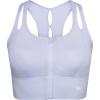 imageYvette Womens Sports Bras High Impact Front Zipper Sports Bra for Large Bust Full Support Racerback Workout RunningPurple