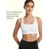 imageYvette Criss Cross Cute Strappy Sports Bras for Women U Neck Racerback Padded Wireless Yoga Bra Cropped Tank TopWhite