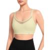 imageYvette Sports Bra Lightweight Cloud Series for Women Mesh Splicing StyleYellow