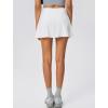imageYvette Athletic Skirt for Tennis Golf Pickleball  High Waisted Sports Skorts with PocketsWhite