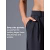 imageYvette Dress Pants for Women Wide Leg Pleated Trousers High Waist Yoga Pants with PocketsBlack