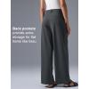 imageYvette Dress Pants for Women Wide Leg Pleated Trousers High Waist Yoga Pants with PocketsGrey