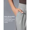 imageYvette Dress Pants for Women Wide Leg Pleated Trousers High Waist Yoga Pants with PocketsStone